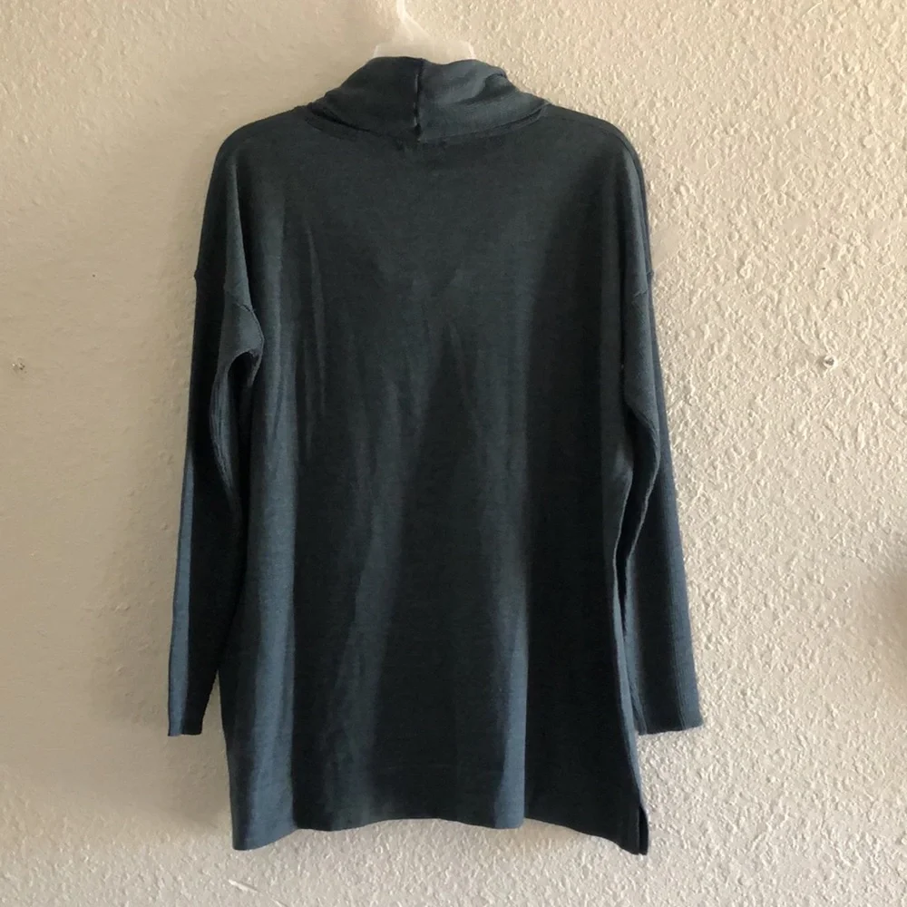 FORTE CASHMERE COWL NECK, DROP SHOULDER, MERINO WOOL AND SILK SWEATER/EUC - Picture 12 of 16